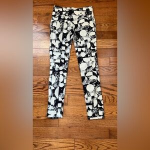 Zero + Maria Cornejo Collage Pants Art to Wear Front Zip Black/White Geometry 4